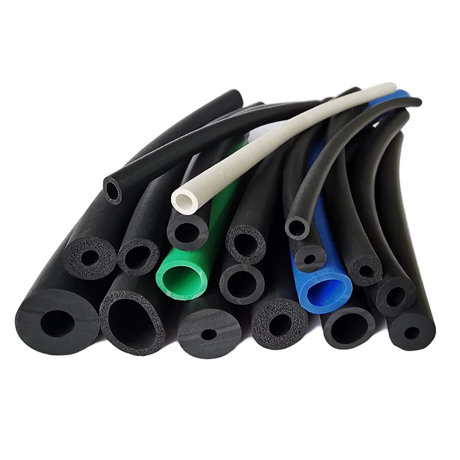 EPDM Foam Rubber Pipe Insulation Tube — 3 to 42mm ID, Lagging Wrap Roll