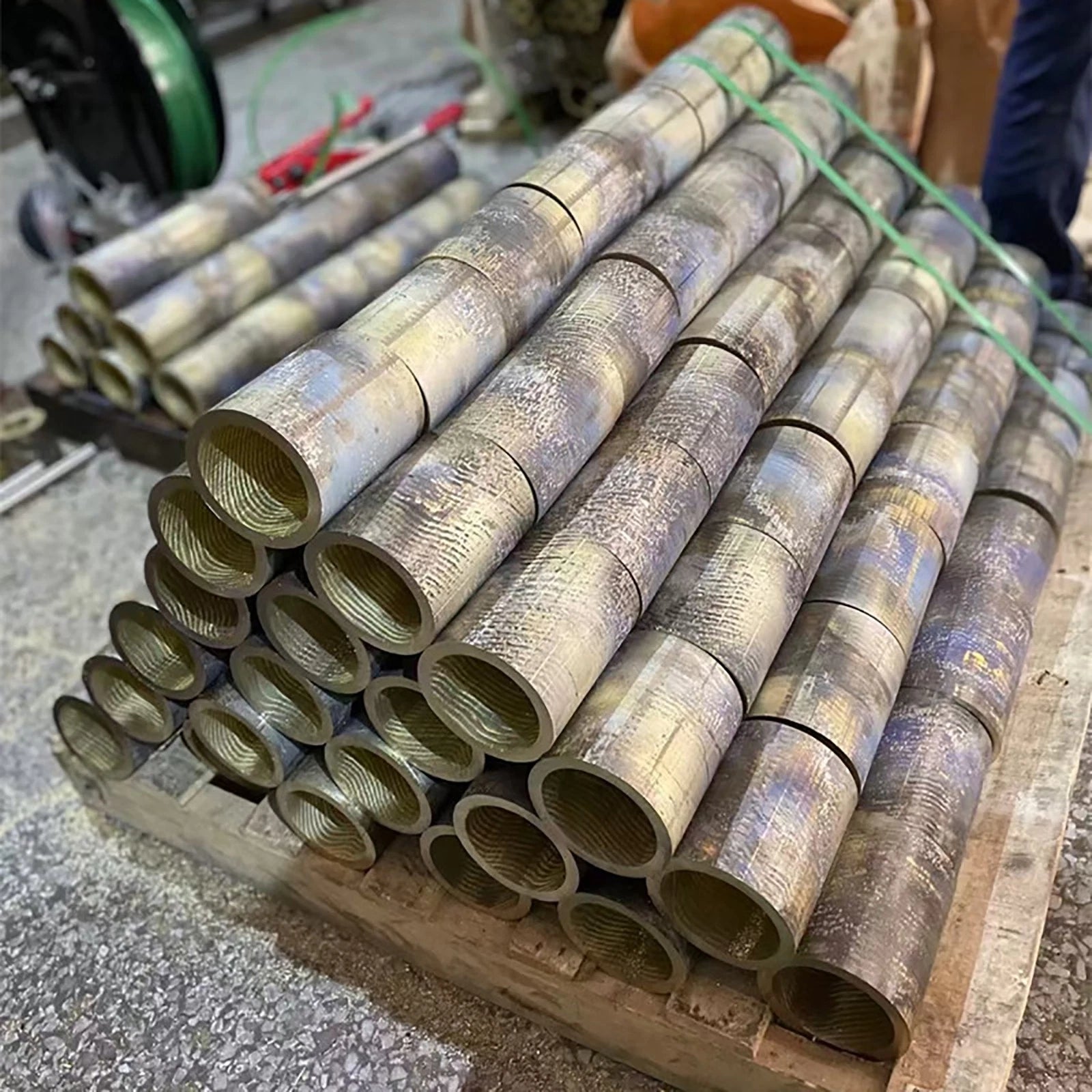 Brass Bronze Round Tube | OD 25–95mm × ID 15–75mm × 100mm Length