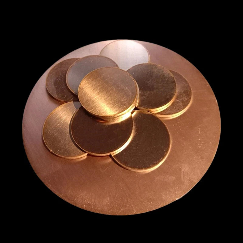 2" 4" 6" 8" Round Pure Copper Disc Sheet Cycle Blank Discs Thick 0.8-3.0mm