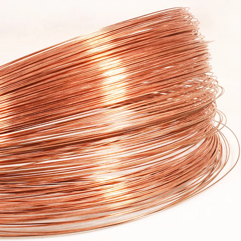 Pure Copper Wire Solid Bare Round 0.2mm - 5.5mm Jewelry Making Craft Uncoated