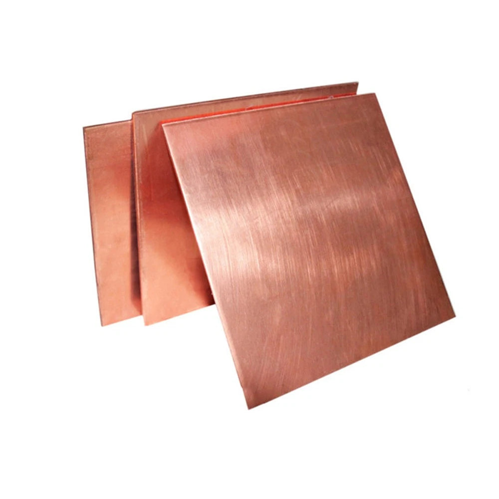 Copper Sheet Metal Guillotine Cut 0.1mm-0.8mm Thick,300mm x 300mm Copper Plate