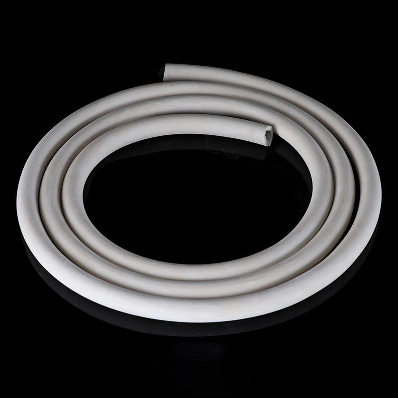 Flexible White Rubber Hose Pipe — Air, Water, Fuel, Petrol, Vacuum & Oil Tubing