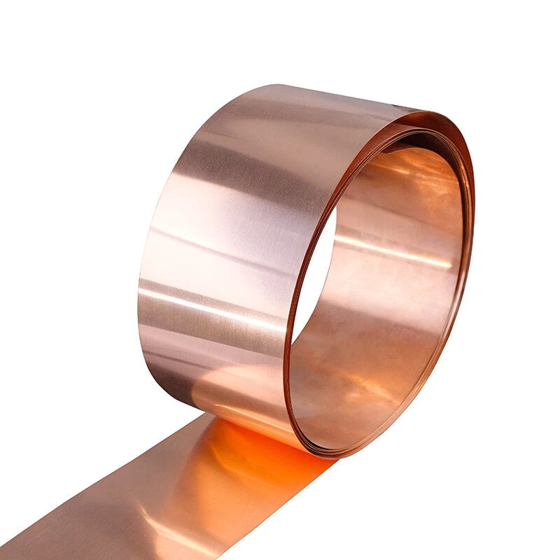 1 Meter Copper Sheet Strip Pure Cu Thin Foil Plate Thick 0.05-1mm Width 10-400mm