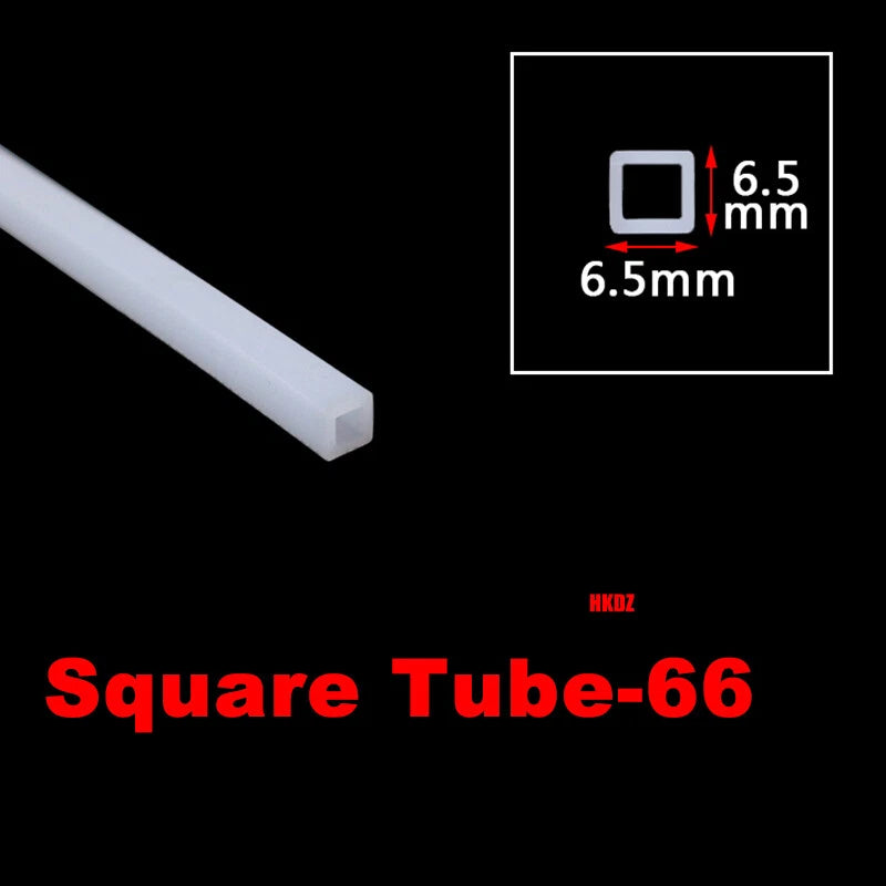 Square Silicone Rubber Hollow Tube Pipe Protector Seal Strips Width 2.5mm~108mm