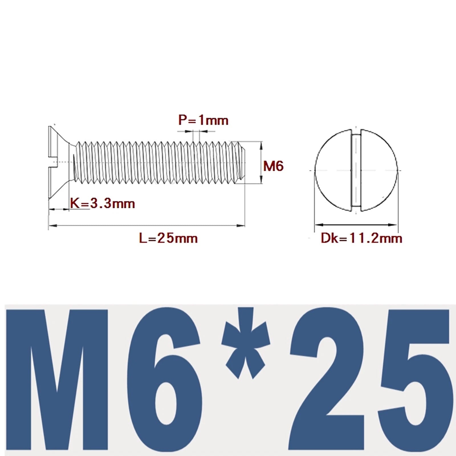 Countersunk Slotted Machine Screws M2–M8 | A2 Stainless Steel DIN 963