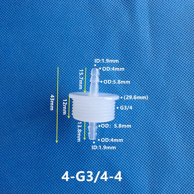 Plastic Barbed Bulkhead Fitting with Male Thread — Hose Tail Pipe Connector
