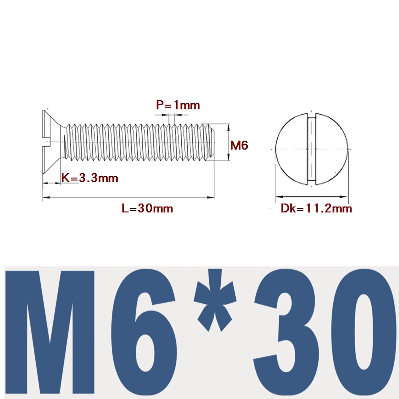 Countersunk Slotted Machine Screws M2–M8 | A2 Stainless Steel DIN 963