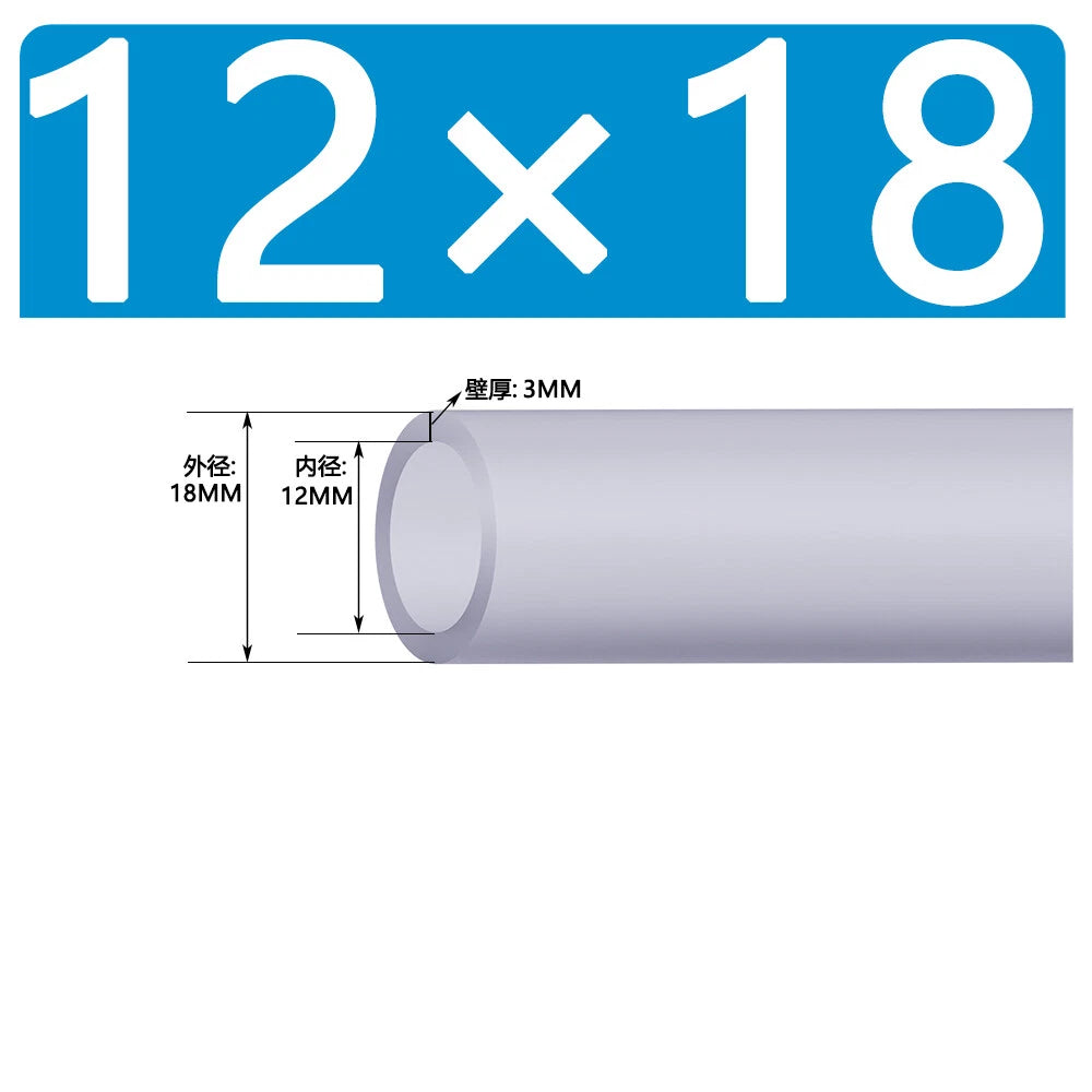 Food Grade Clear Silicone Tube Beer Milk Hose Pipe Soft Rubber ID 0.5mm - 38mm