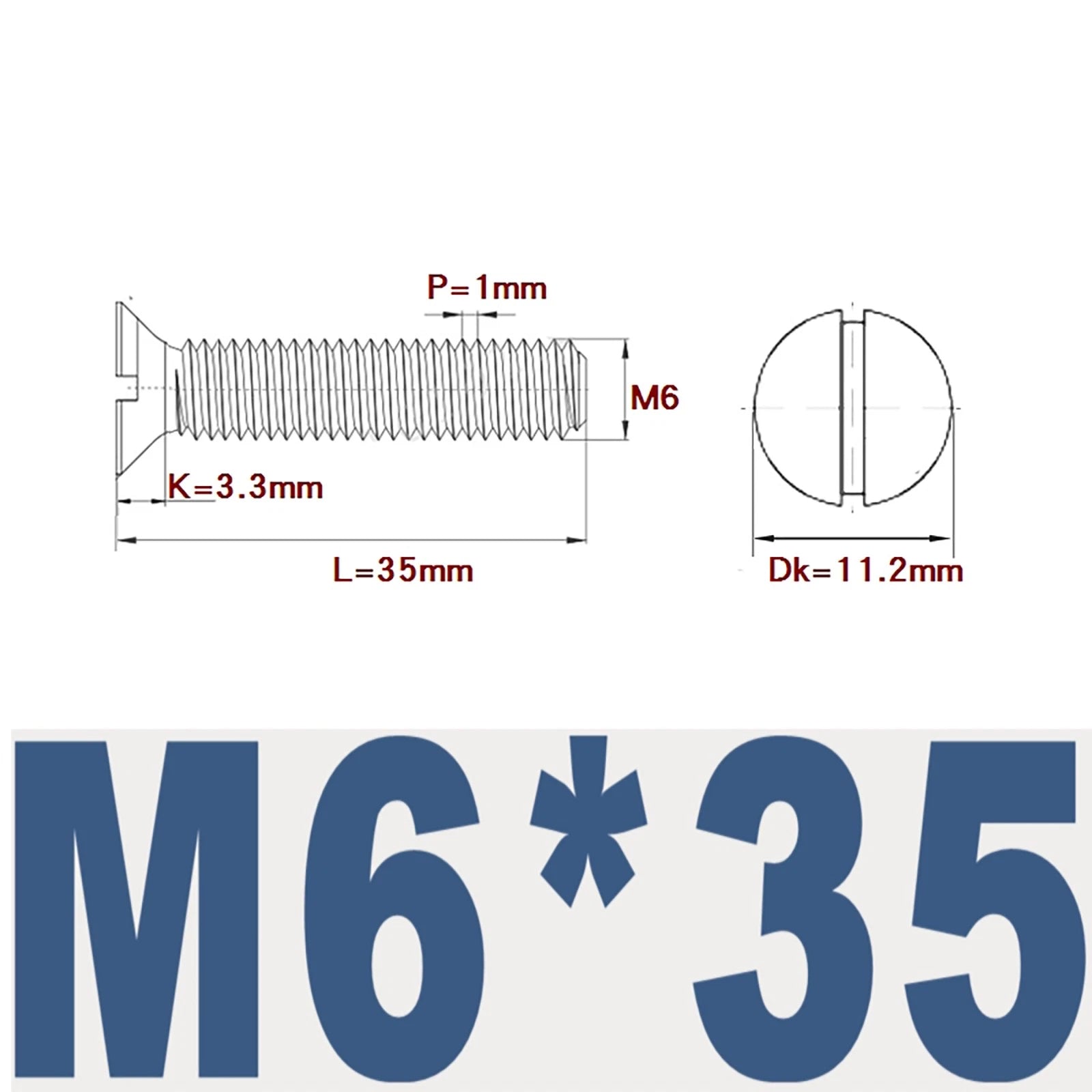 Countersunk Slotted Machine Screws M2–M8 | A2 Stainless Steel DIN 963