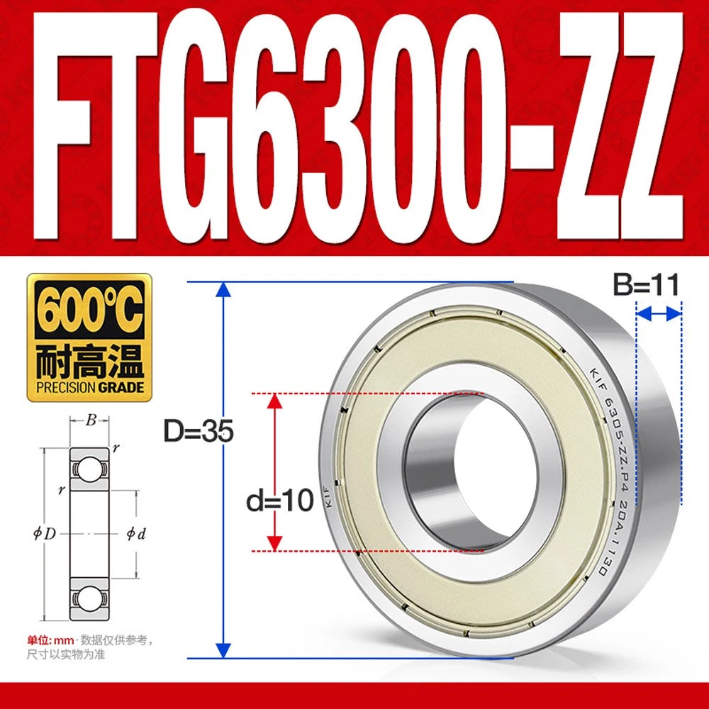 Deep Groove Ball Bearing Bearings Inner-Ø 10/12/15/17/20/25/30/35mm Various Size
