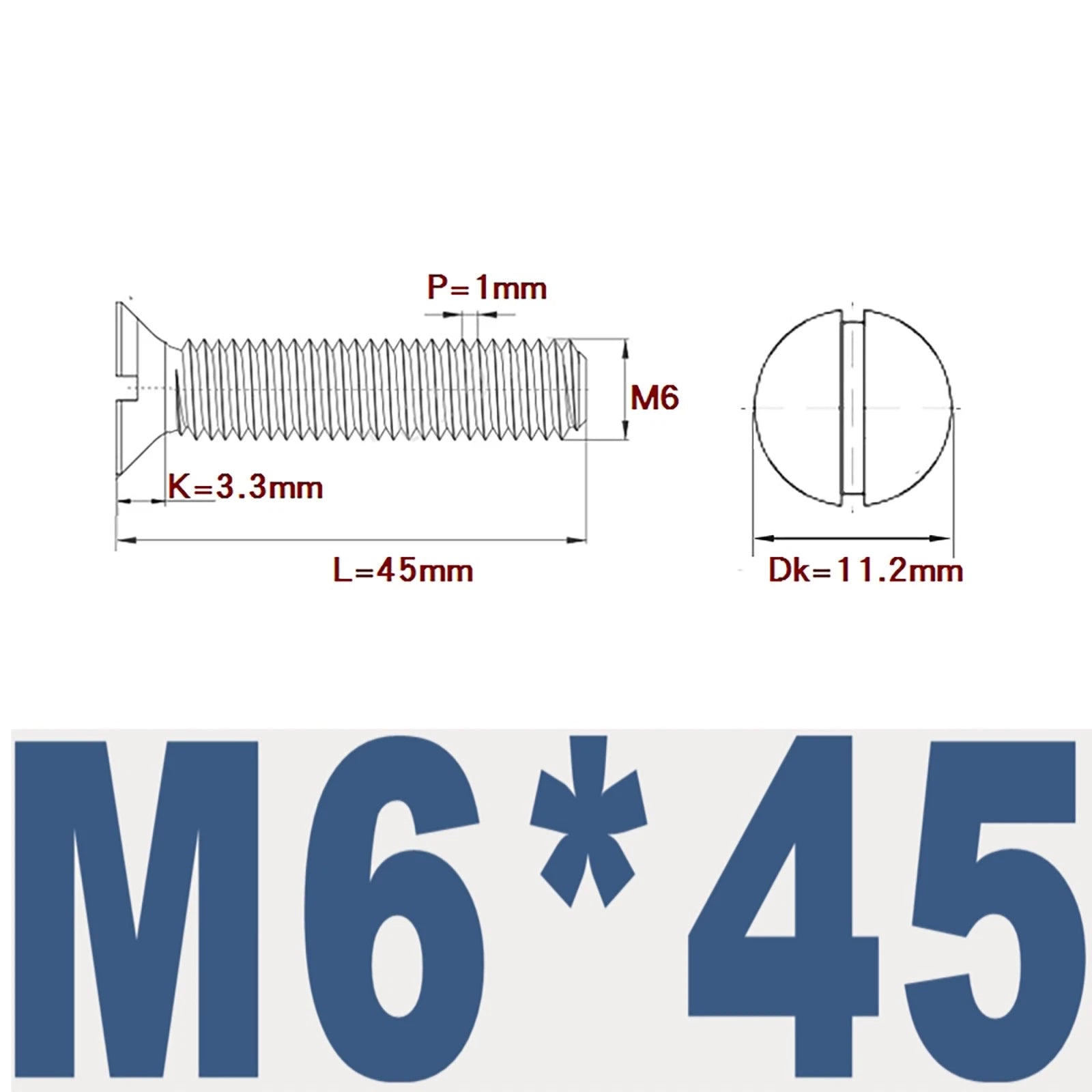 Countersunk Slotted Machine Screws M2–M8 | A2 Stainless Steel DIN 963