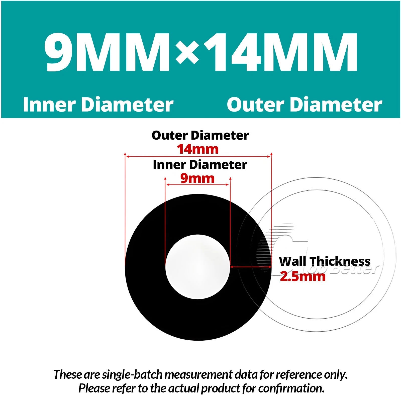 Black Silicone Rubber Tube – ID 0.5–60mm × OD 1–68mm Flexible Hose Pipe
