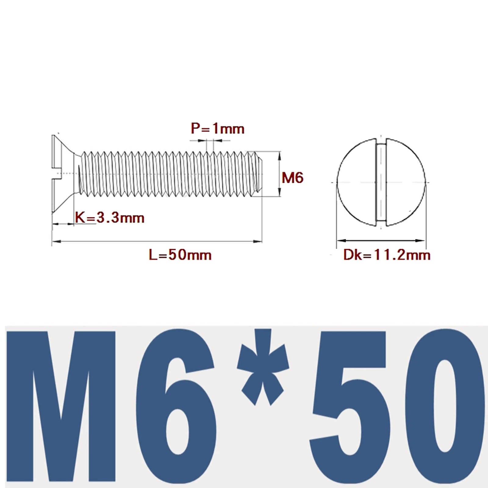 Countersunk Slotted Machine Screws M2–M8 | A2 Stainless Steel DIN 963