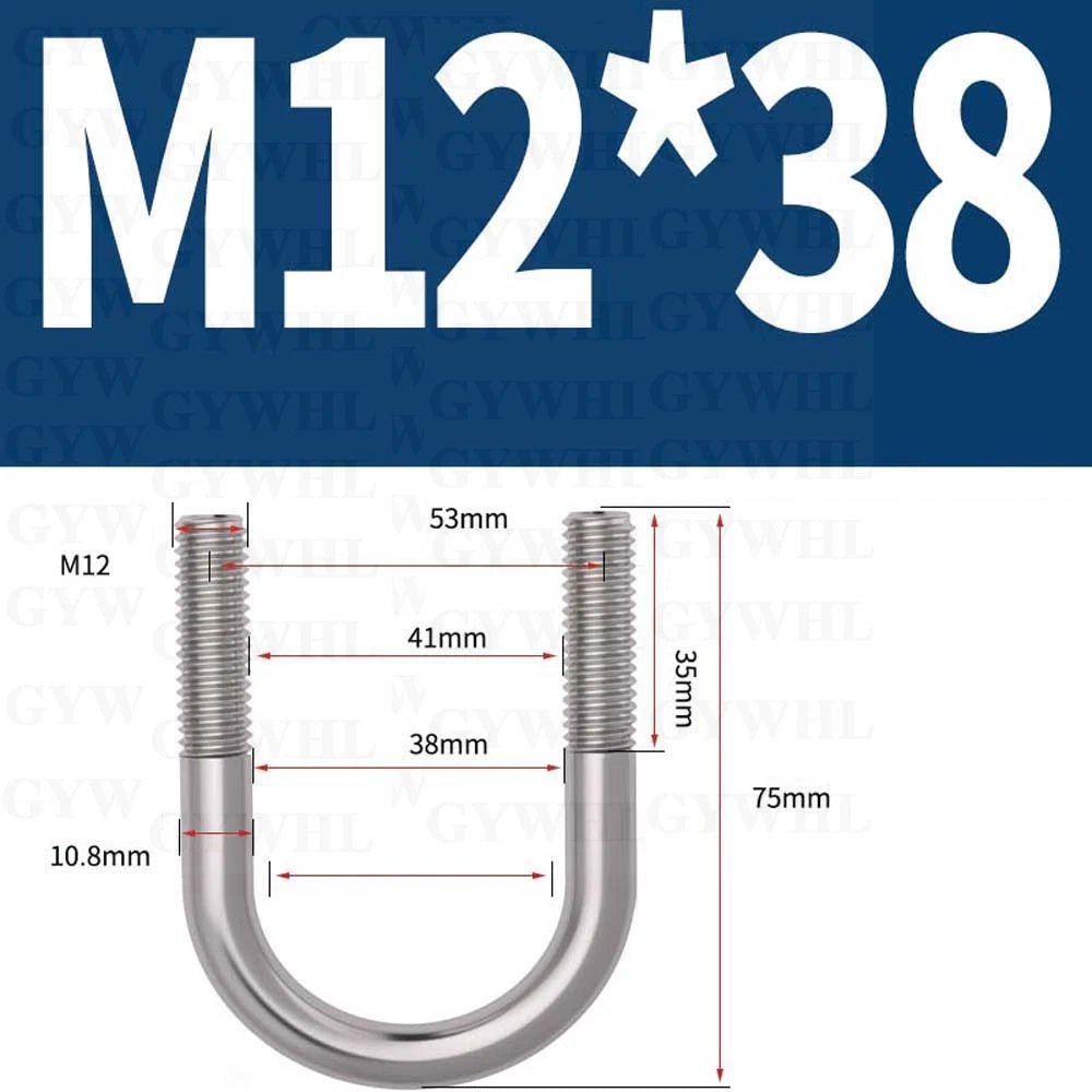 Marine Grade Round Bend U - Bolts — A2 & A4 Stainless Steel, M6 to M20 - HomeDIYer