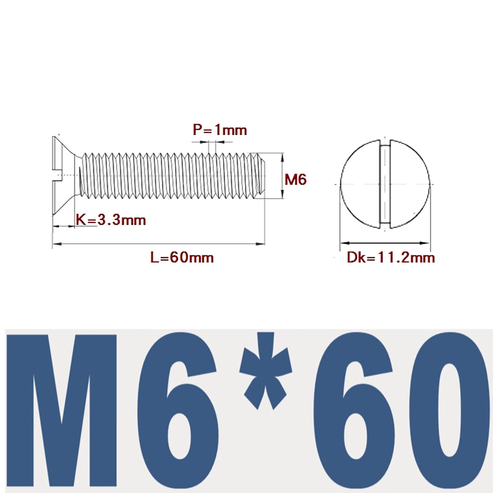 Countersunk Slotted Machine Screws M2–M8 | A2 Stainless Steel DIN 963