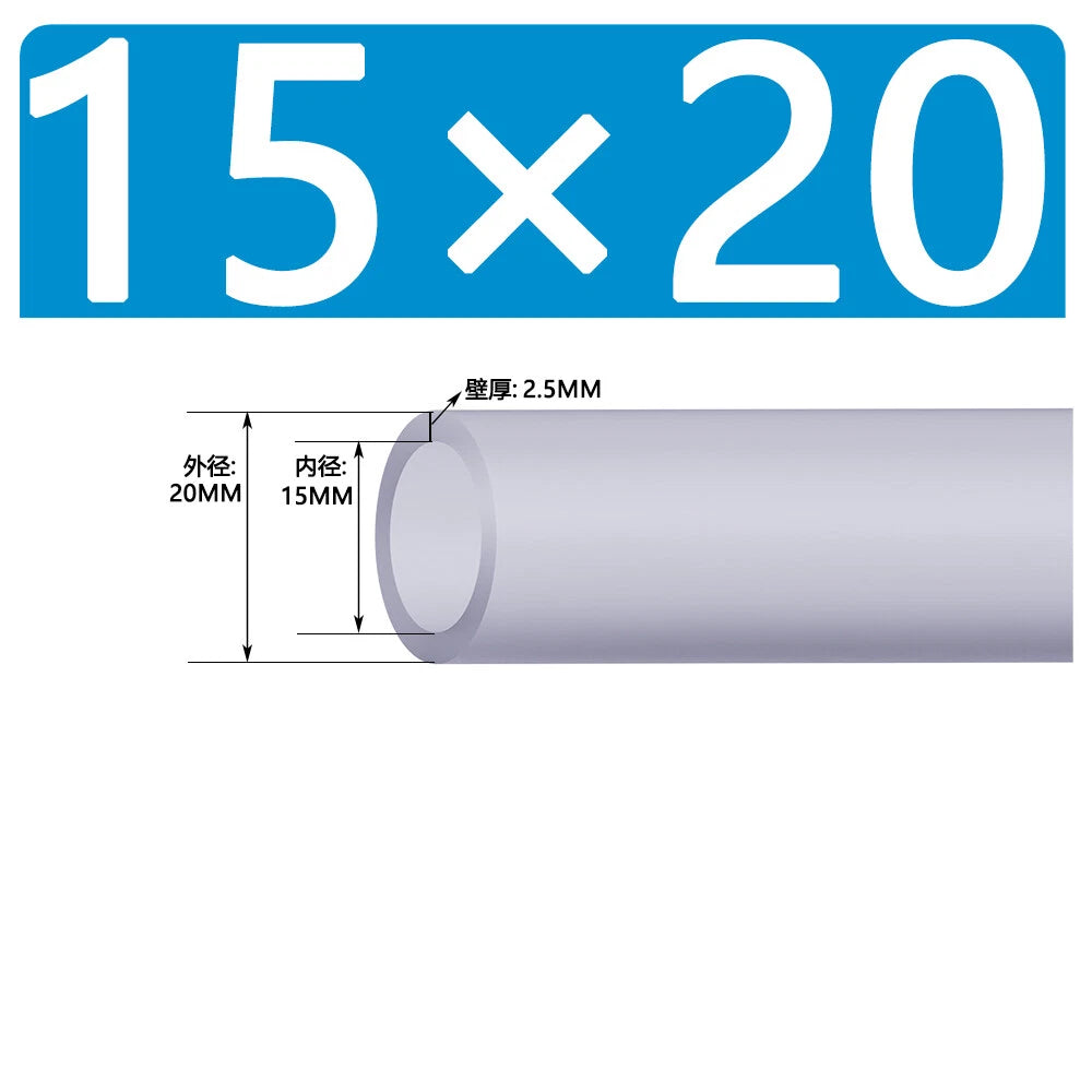 Food Grade Clear Silicone Tube Beer Milk Hose Pipe Soft Rubber ID 0.5mm - 38mm