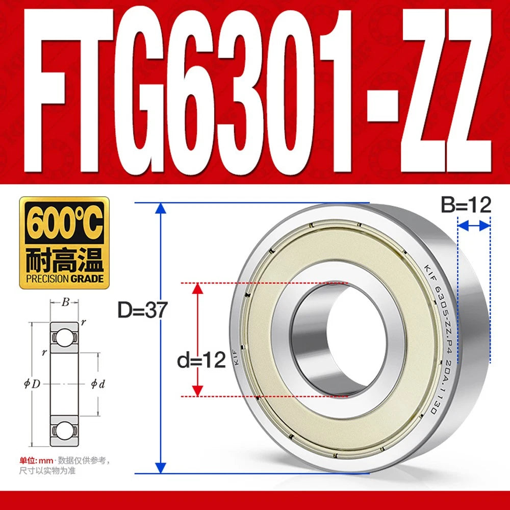 Deep Groove Ball Bearing Bearings Inner-Ø 10/12/15/17/20/25/30/35mm Various Size