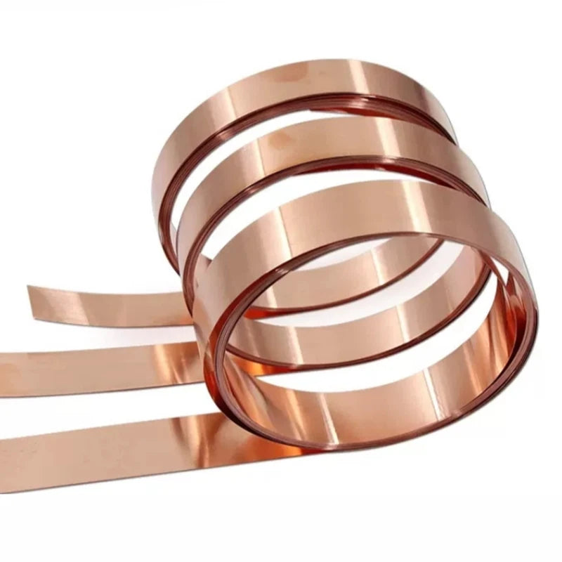 T2 Pure Copper Sheet Plate 99.9% Cu Metal Foil Roll Thick 0.01-0.09mm Length 1M