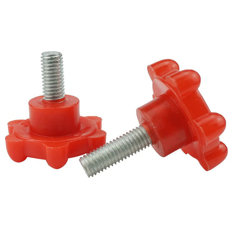 M8 M10 Thumb Screws 8mm 10mm Plastic Knobs Bolt Red Torx-shaped Thumbscrew 48#