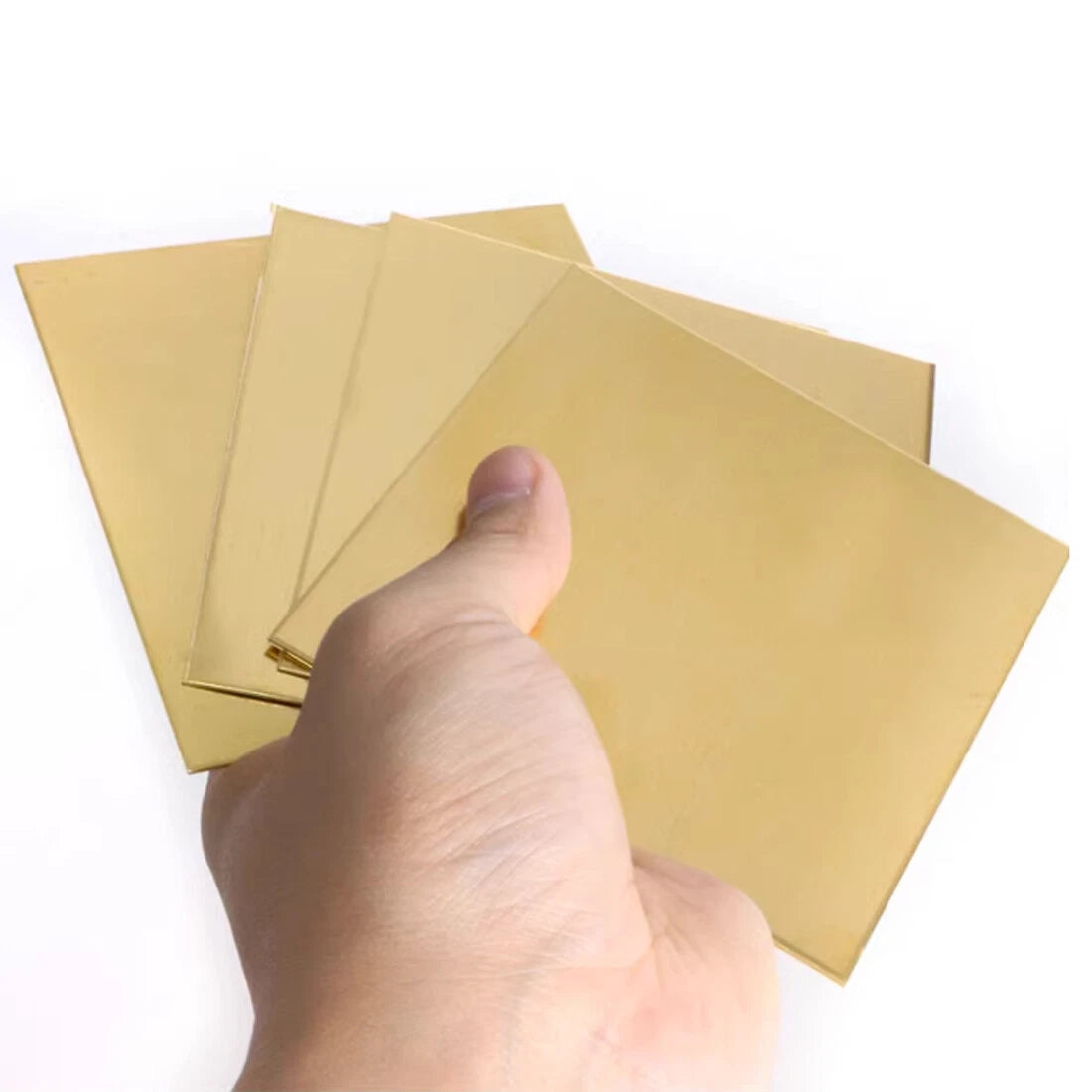 Brass Plate Sheet Thick 0.5/0.8/1/1.5-6mm Model Craft DIY Metal Thin Sheet Plate
