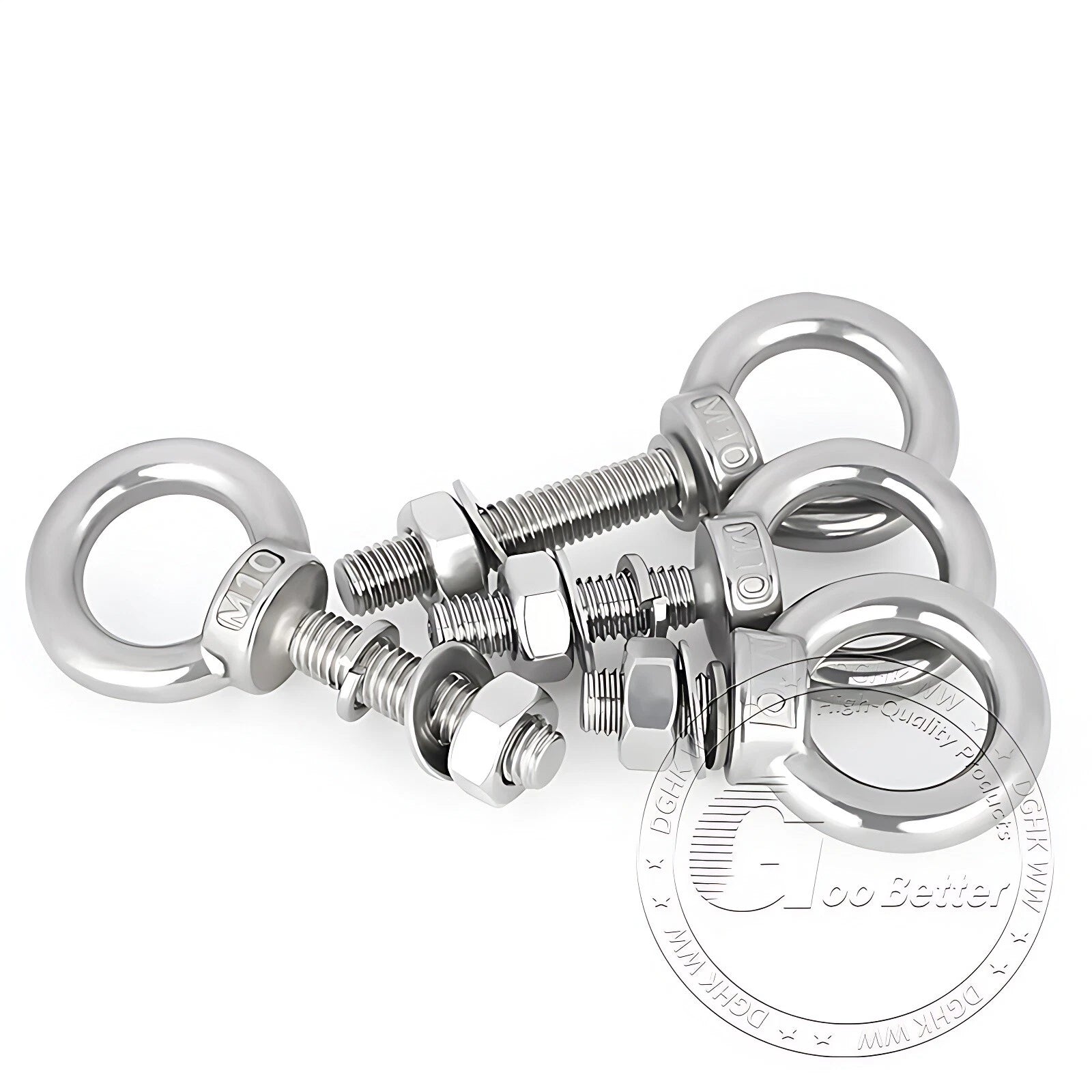LIFTING EYE BOLTS NUTS & WASHERS A2 STAINLESS STEEL M3 M4 M5 M6 M8 M10 M12 - M30