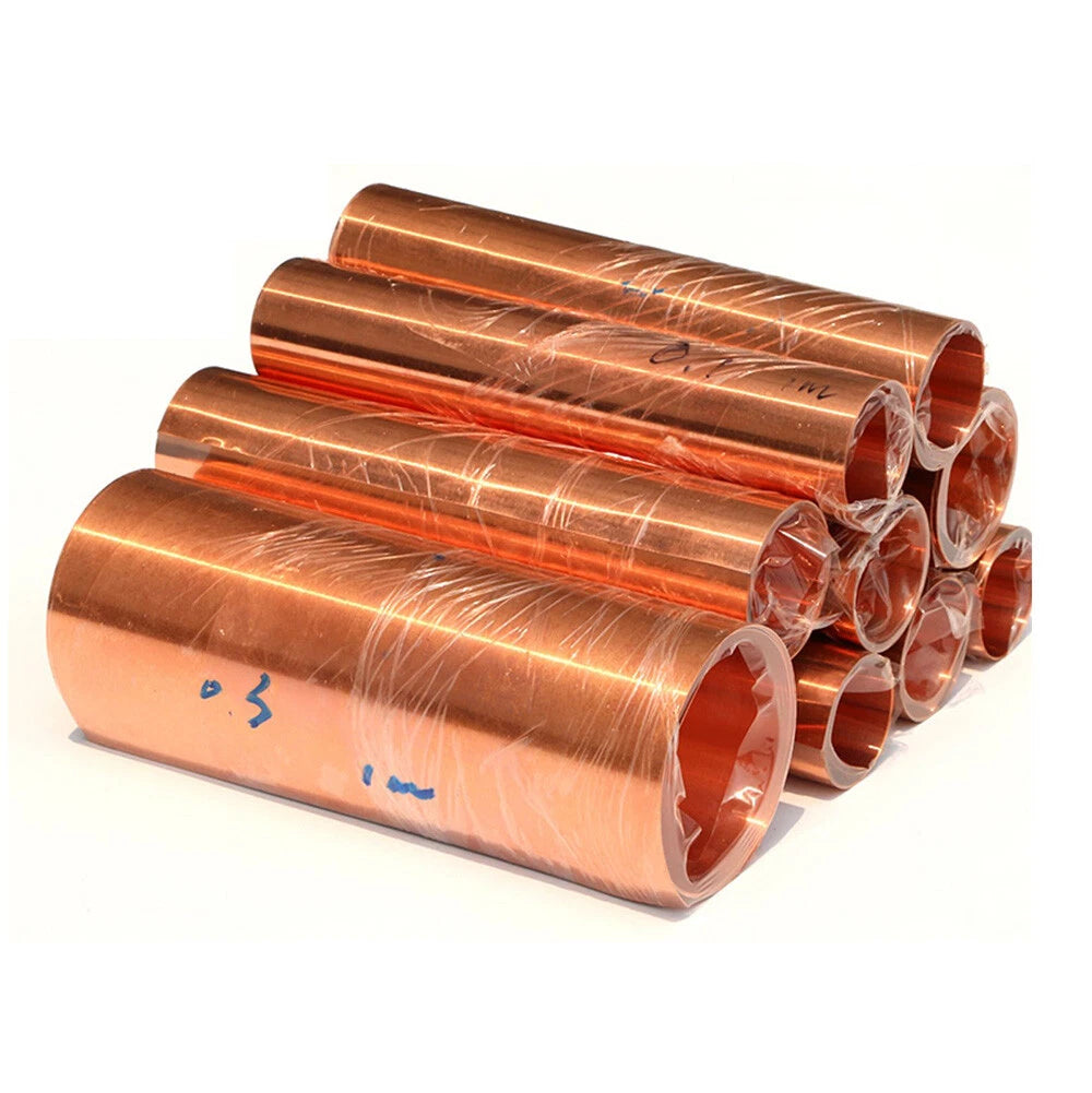 99.9% Pure Copper Cu Thin Metal Sheet Roll Foil Plate Strip T2 Thick 0.01mm-1mm