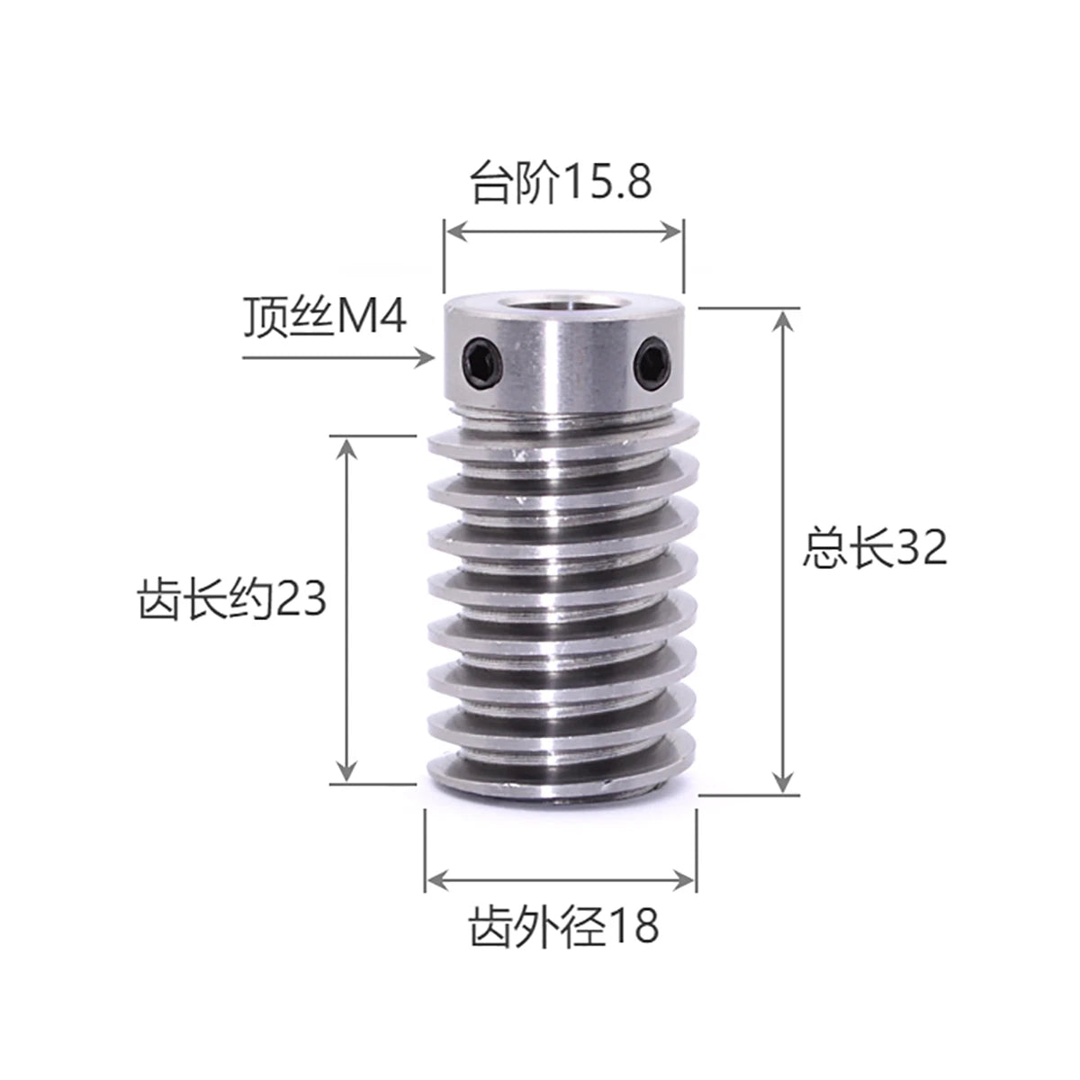 1 Modulus Plastic Nylon Worm Gear Wheel 10T-80T & A B L Steel Worm Gear Shaft