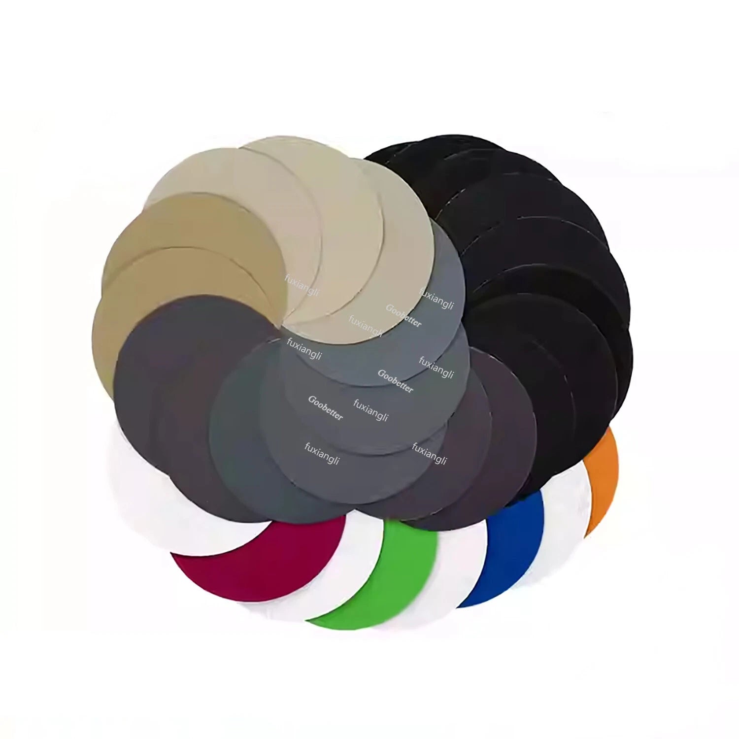 25mm-180mm Dry/Wet Sanding Discs Hook & Loop Abrasive Sandpaper Pads All Grit