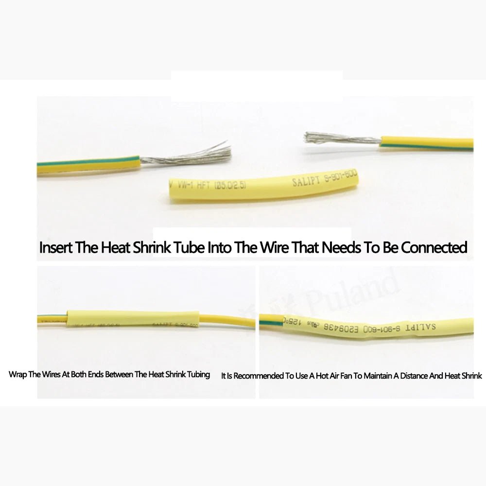 Heat Shrink Tubing 2:1 3:1 4:1 — Electrical Wire Sleeving, Multiple Sizes & Colors - HomeDIYer