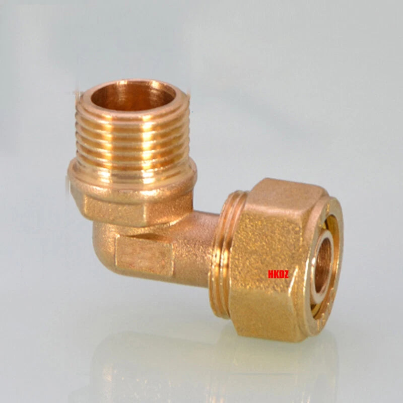 Push-Fit Tube Fittings for 12mm & 16mm Pipe — Straight, Elbow, Tee, Ball Valve, 1/2" & 3/4" NPT