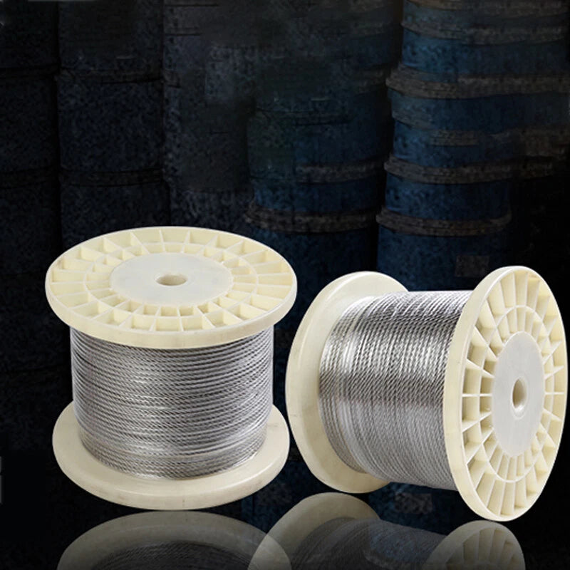 0.3mm 0.5mm 0.8mm 1mm 5mm 10mm 12mm 16mm 304 Steel Wire Rope Lifting Metal Cable
