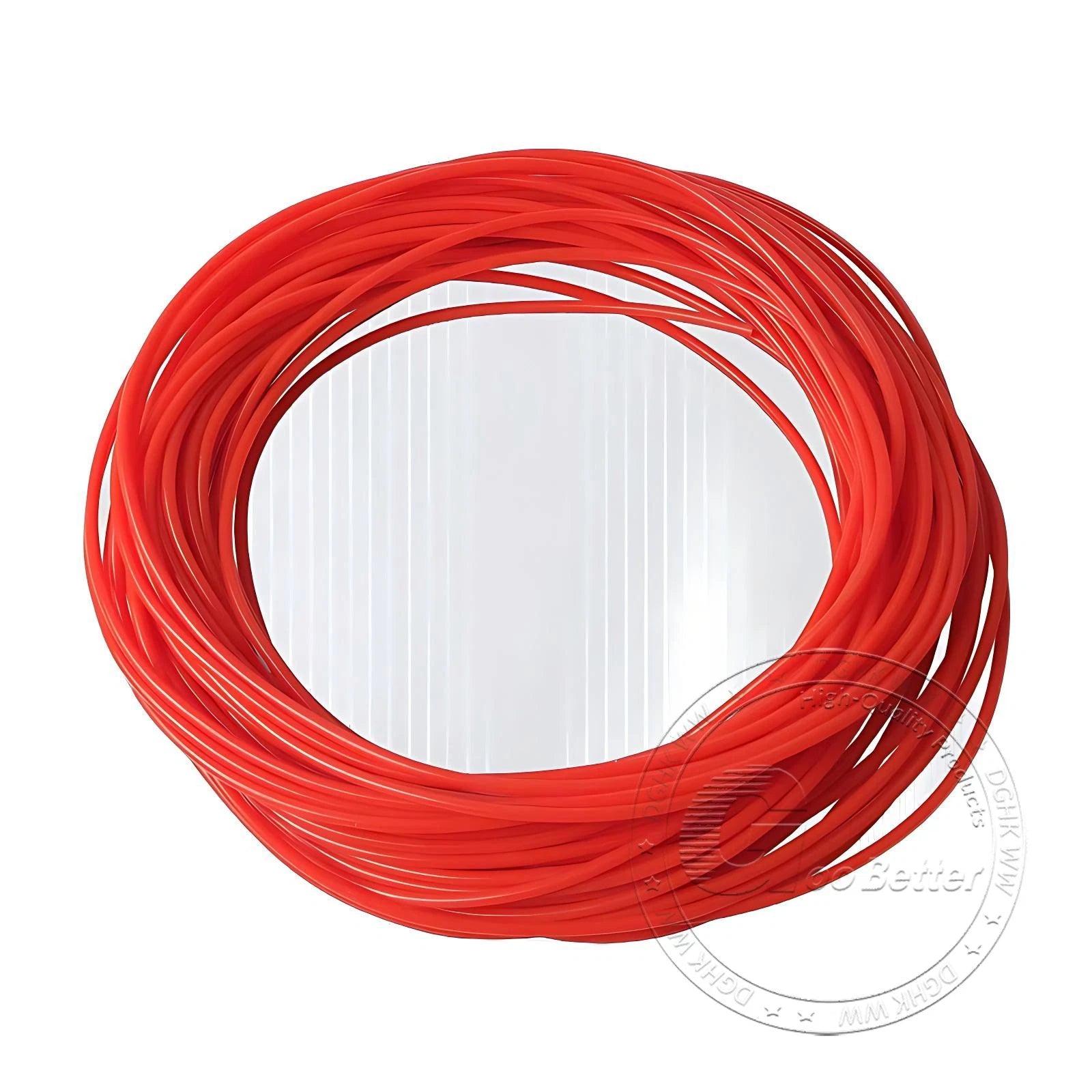 Red Food Grade Silicone Capillary Tube — ID 0.3mm to 4mm, 10 Meter