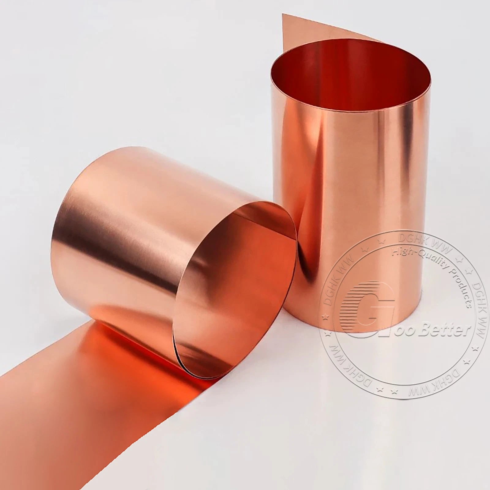 Copper Sheet Strip 0.2mm-2mm Widths Flexible Pure Copper C101 5mm-100mm Width