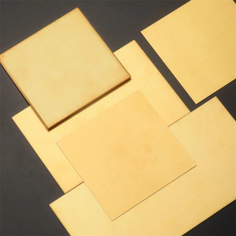 Brass Plate Sheet Thick 0.3/0.5/0.8/1/1.5mm-8mm Brass Metal Thin Sheet Plate