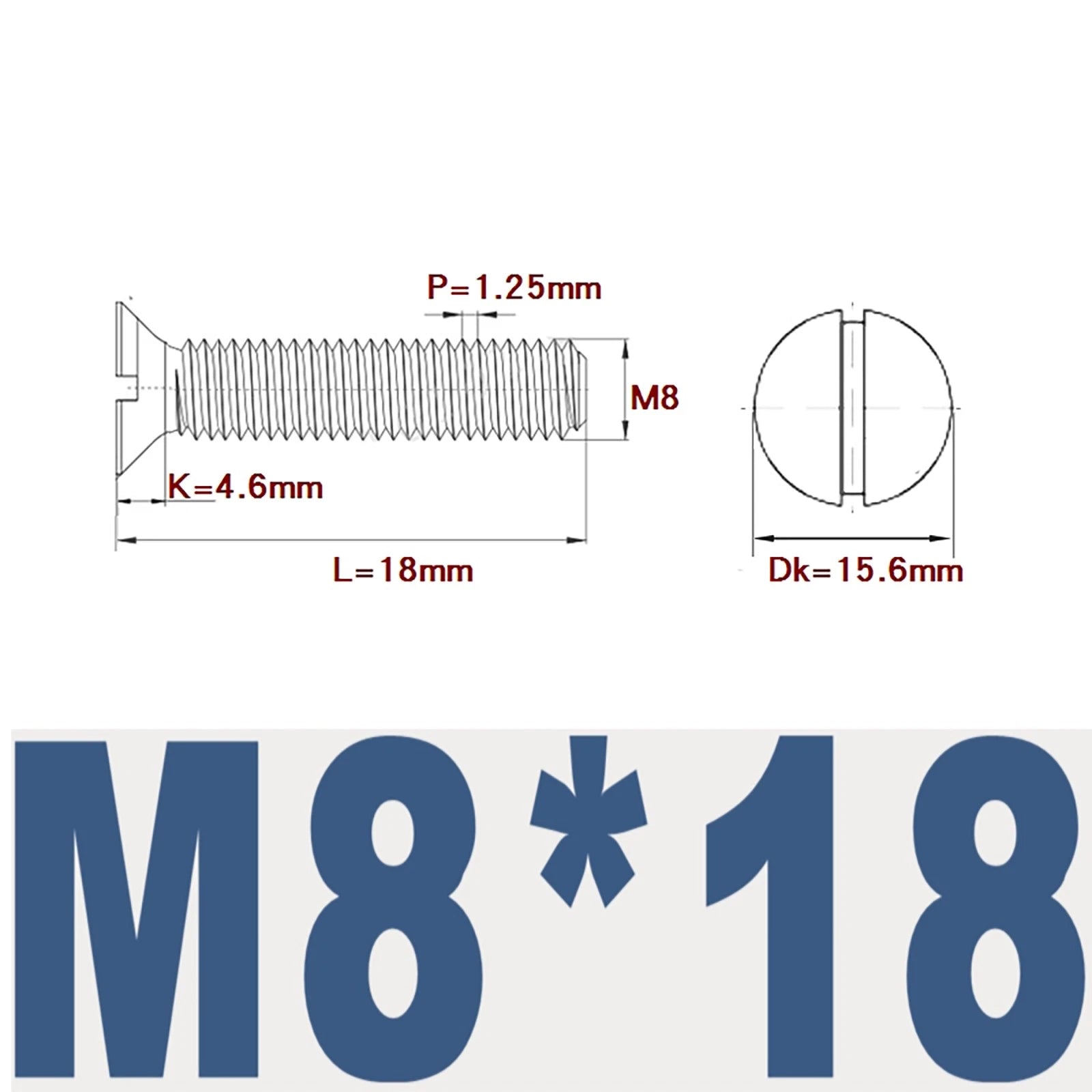 Countersunk Slotted Machine Screws M2–M8 | A2 Stainless Steel DIN 963