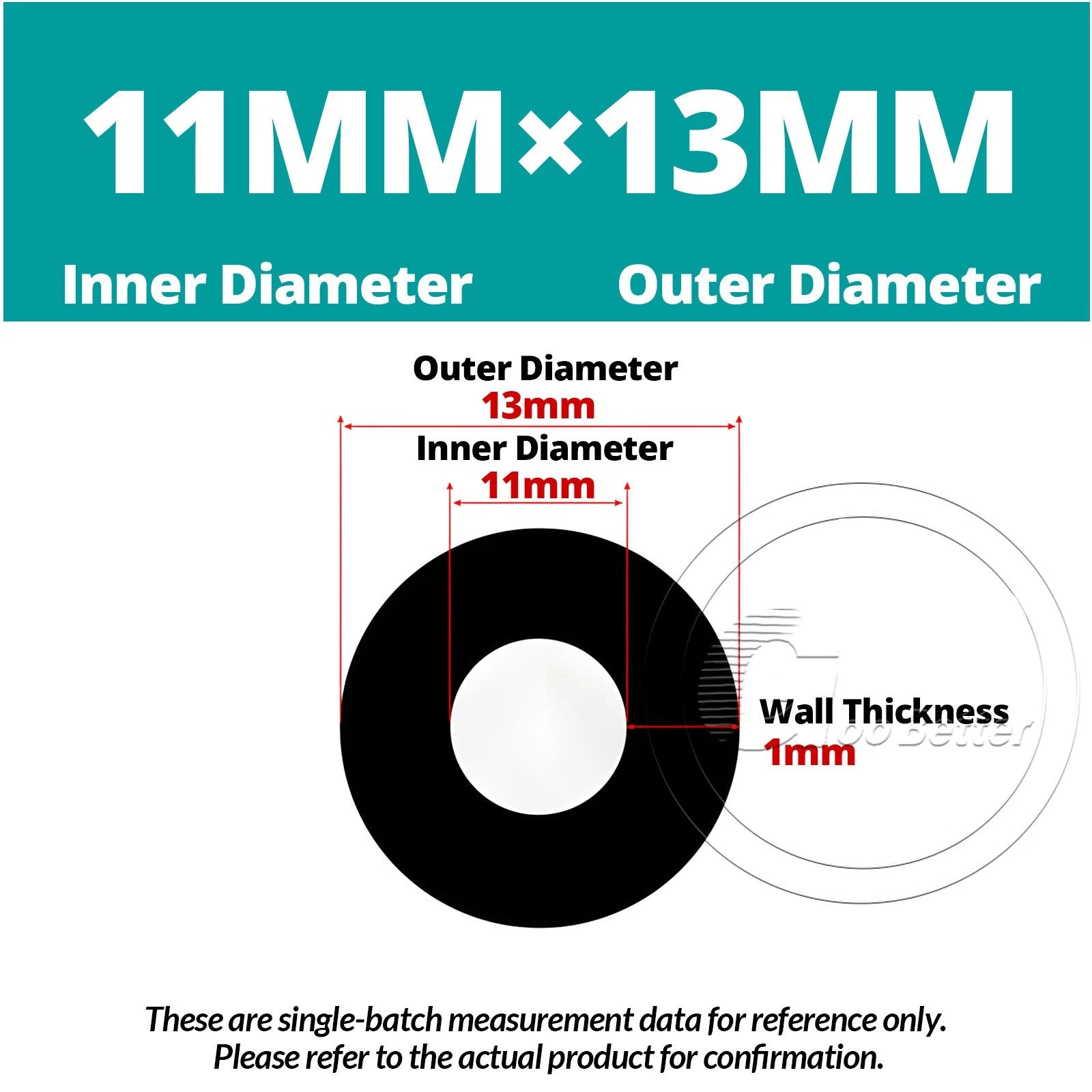 Black Silicone Rubber Tube – ID 0.5–60mm × OD 1–68mm Flexible Hose Pipe