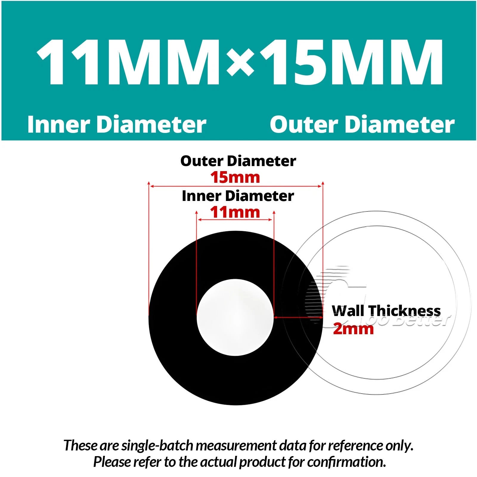 Black Silicone Rubber Tube – ID 0.5–60mm × OD 1–68mm Flexible Hose Pipe