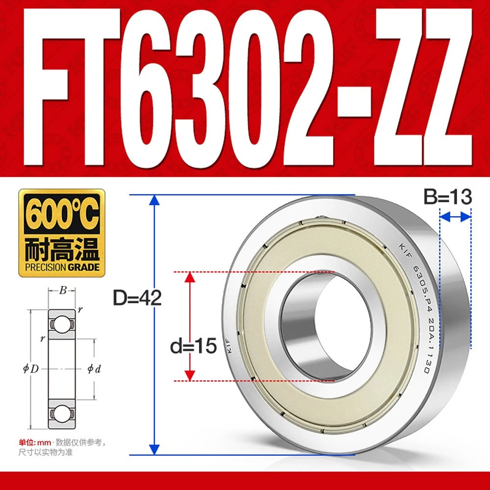 Deep Groove Ball Bearing Bearings Inner-Ø 10/12/15/17/20/25/30/35mm Various Size