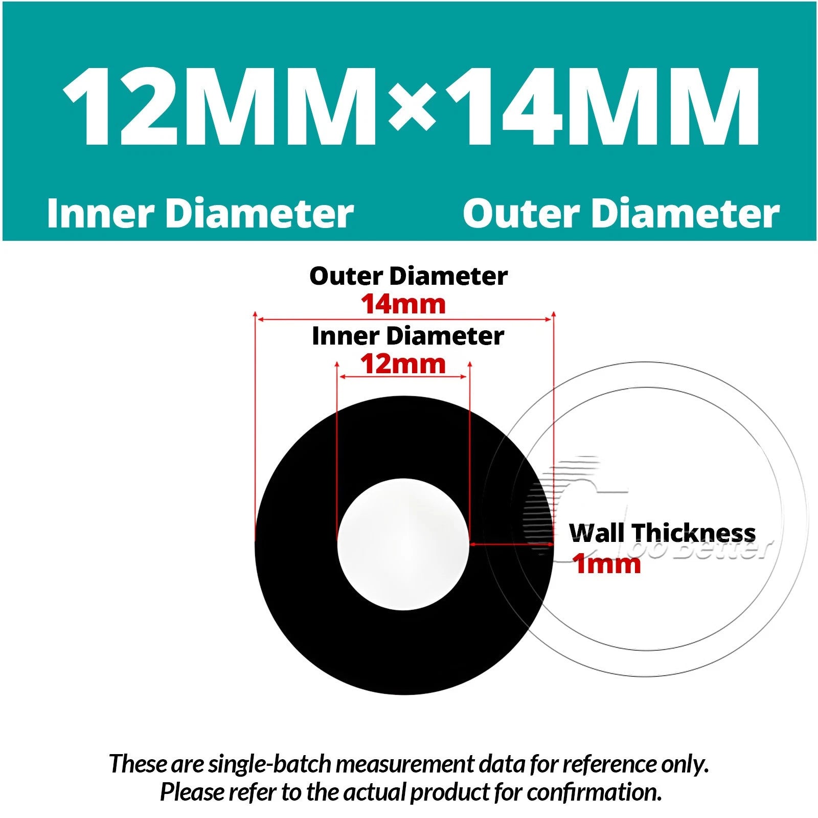 Black Silicone Rubber Tube – ID 0.5–60mm × OD 1–68mm Flexible Hose Pipe