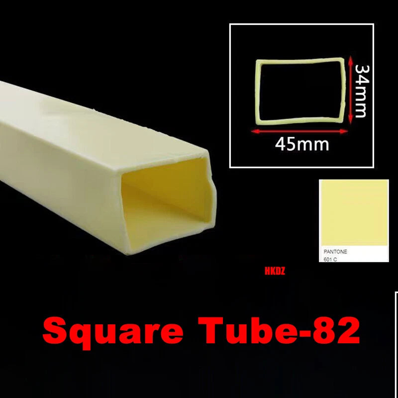 Square Silicone Rubber Hollow Tube Pipe Protector Seal Strips Width 2.5mm~108mm
