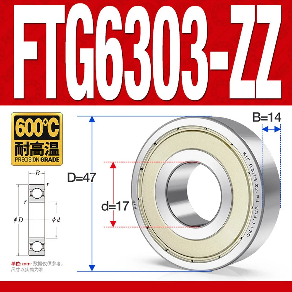Deep Groove Ball Bearing Bearings Inner-Ø 10/12/15/17/20/25/30/35mm Various Size