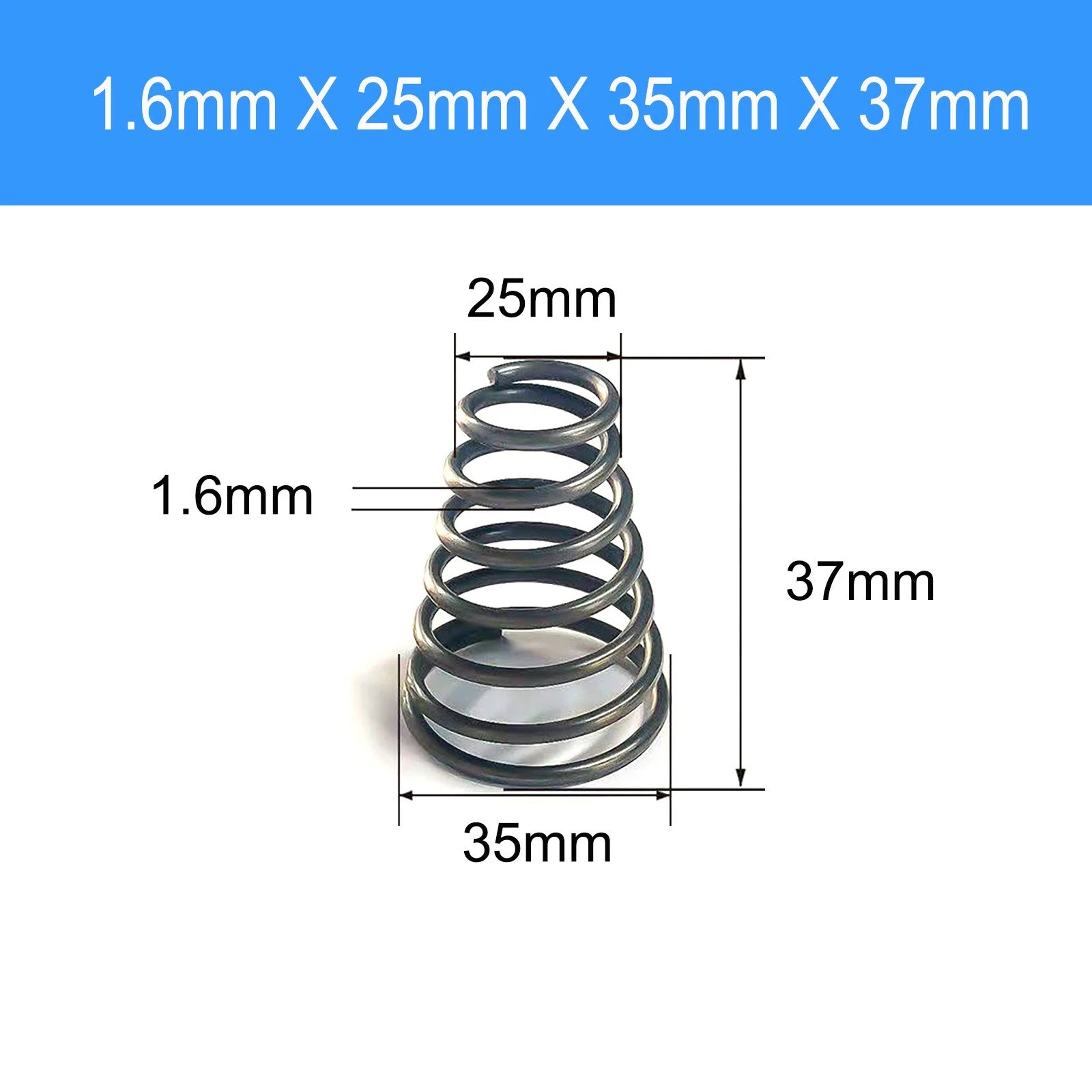 Conical Compression Spring Tapered Spring Steel Wire 0.2-3mm Heavy Duty Cone DIY