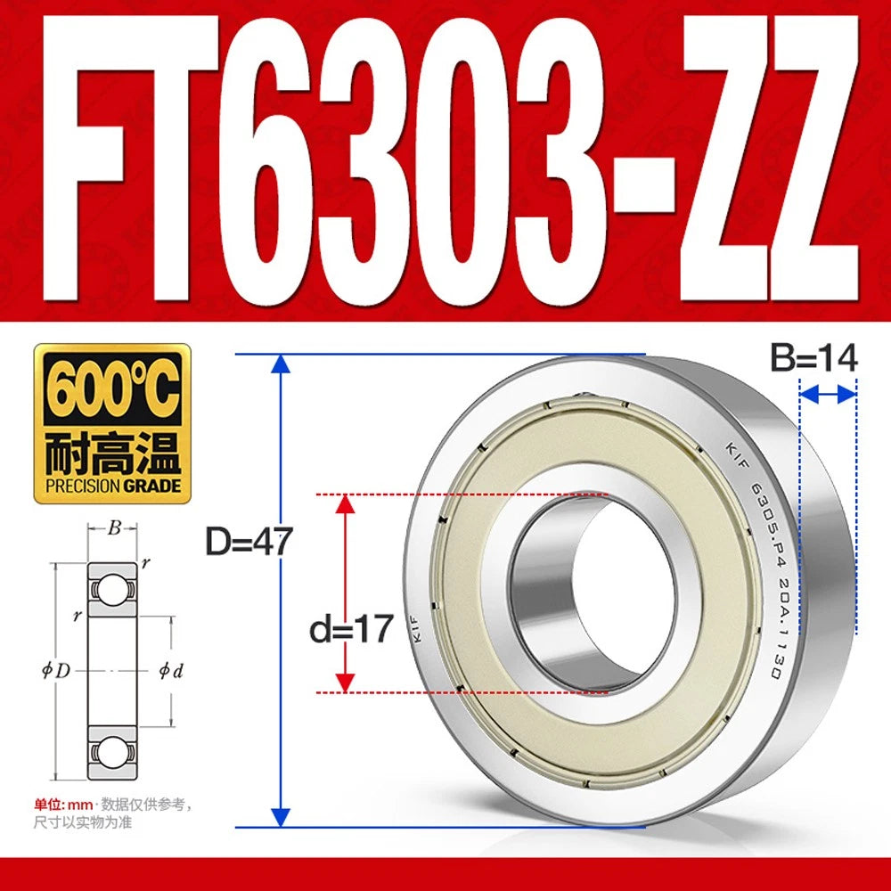 Deep Groove Ball Bearing Bearings Inner-Ø 10/12/15/17/20/25/30/35mm Various Size