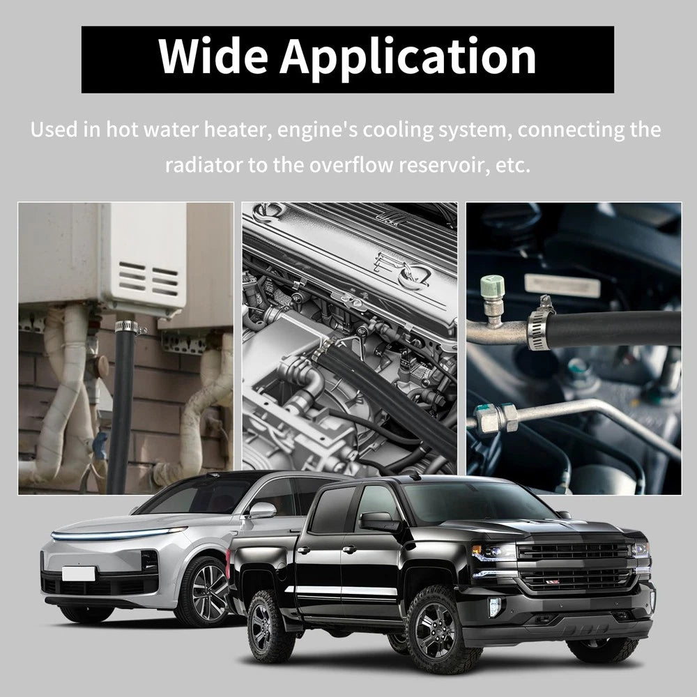 EPDM Flexible Coolant Hose — Car Heater & Radiator Water Pipe, SAE J20R3