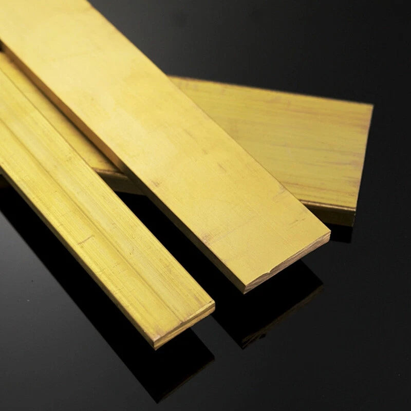 H62 Brass Sheet Plate Metal Strip Flat Bar 0.3mm-32mm Thick 10mm-300mm Length