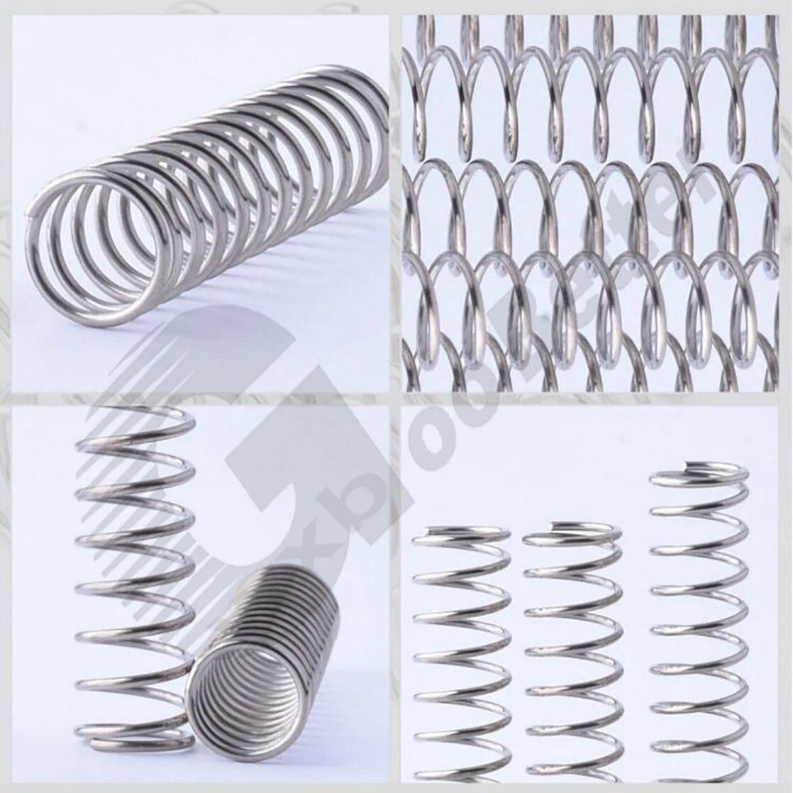 Compression Spring Wire Dia.=0.8mm OD=6mm~8mm A2 Stainless Steel Y Type Spring