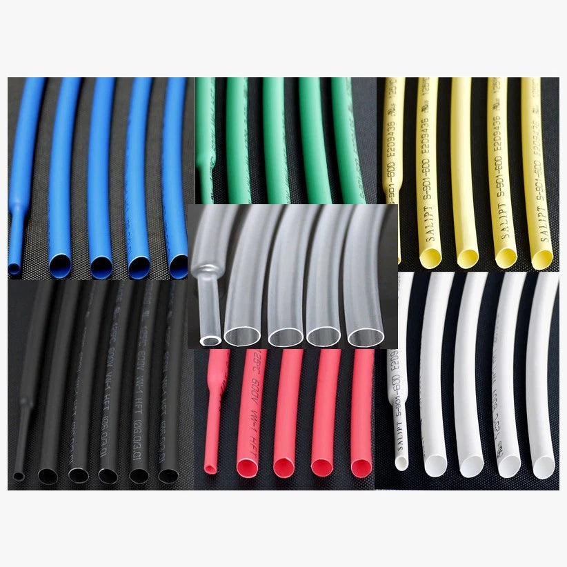 Heat Shrink Tubing 2:1 Ratio — 1m Lengths, φ60mm to φ210mm, Multiple Colors