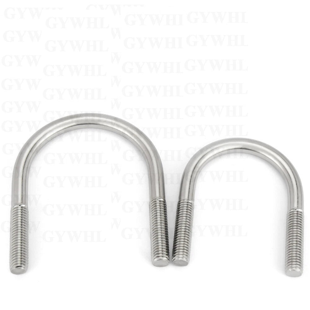 Marine Grade Round Bend U - Bolts — A2 & A4 Stainless Steel, M6 to M20 - HomeDIYer
