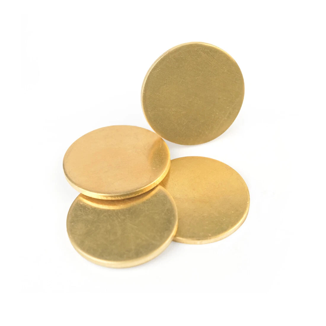 H62 Solid Brass Discs Blanks Thick 1/1.5/1.5~6mm Metal Round Sheets Dia 10-300mm