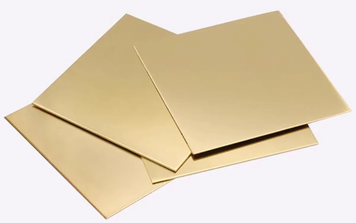 Versatile Brass Sheets for Model & Jewelry Crafting - Multiple Sizes & Thick